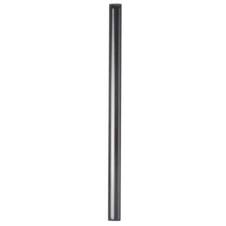Apollo Tile Silken 0.5 in. x 7.9 in. Glossy Black Ceramic Pencil Tile Trims 0.3 sq. ft./case, 10PK CRE88BLKPENA